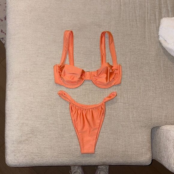 Belle the Label XL/L Bikini Set Oracle Top Bare Bottom Free People Camelia NEW - Picture 9 of 14